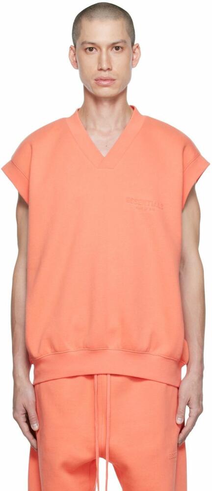 Fear of God ESSENTIALS Pink V-Neck Vest Cover