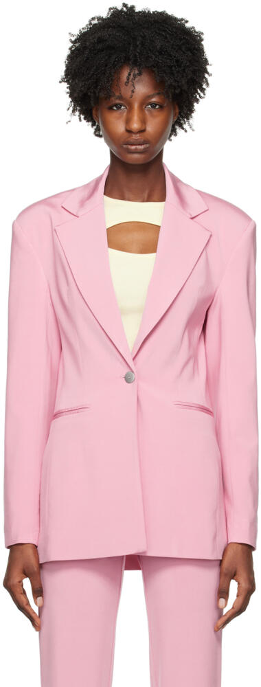 REMAIN Birger Christensen Pink Boxy Blazer Cover