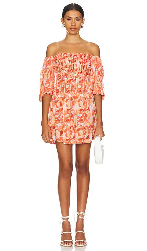 Tiare Hawaii Callum Mini Dress in Orange Cover