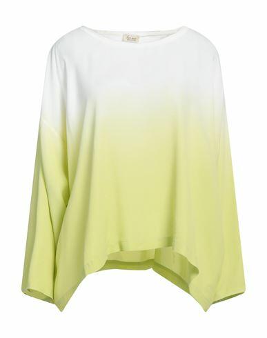 Her Shirt Her Dress Woman Top Yellow Viscose, Silk Cover