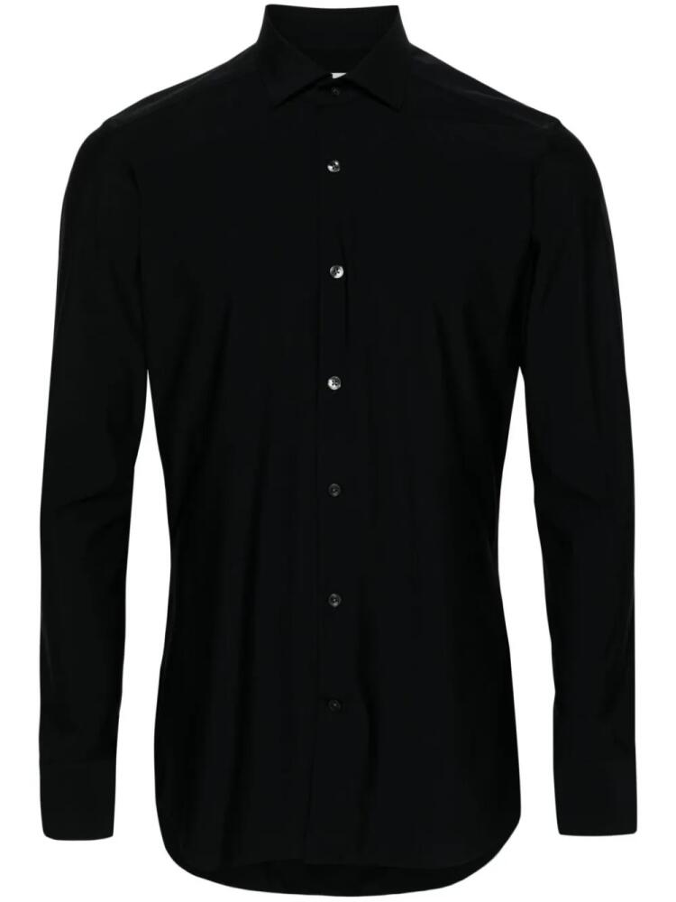 Tintoria Mattei spread-collar button-up shirt - Black Cover