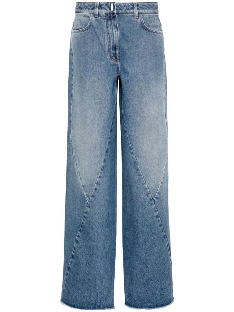 Givenchy mid-rise wide-leg jeans - Blue Cover