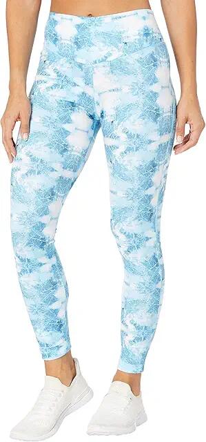 UFC Quartz Print Core 27 Leggings (Porcelain Blue) Women's Casual Pants Cover