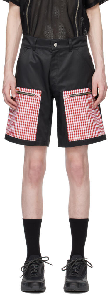 Olly Shinder Black Gingham Shorts Cover