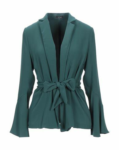 Hanita Woman Blazer Dark green Polyester Cover