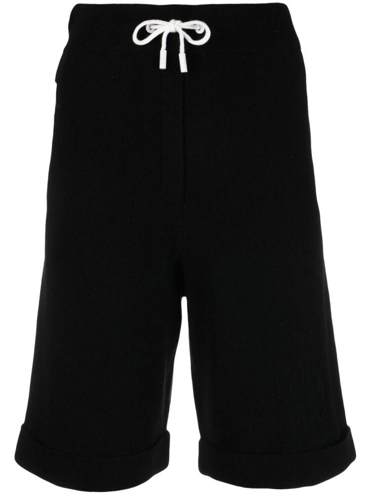 Max & Moi rib-knit merino blend shorts - Black Cover