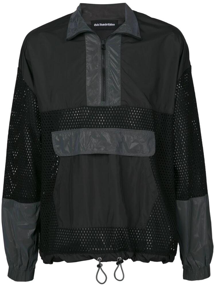 God's Masterful Children mesh panel windbreakers - Black Cover