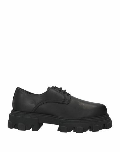 Daniele Alessandrini Man Lace-up shoes Black Soft Leather Cover