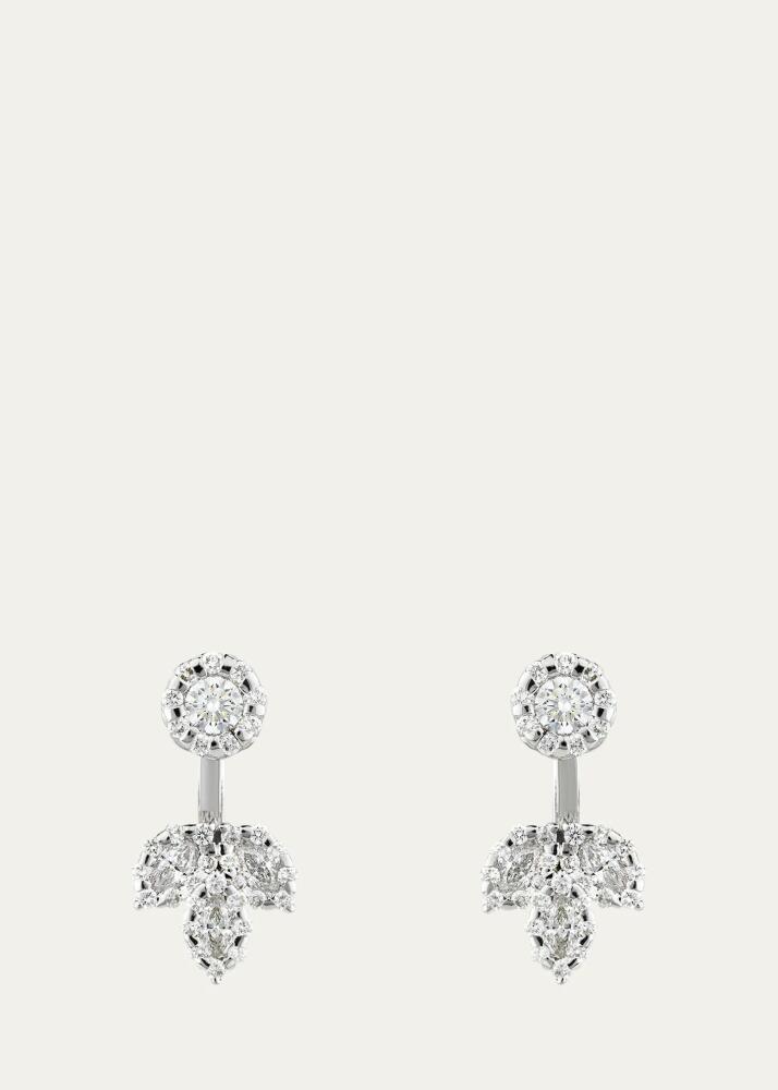 Yeprem White Gold Diamond Drop Earrings Cover