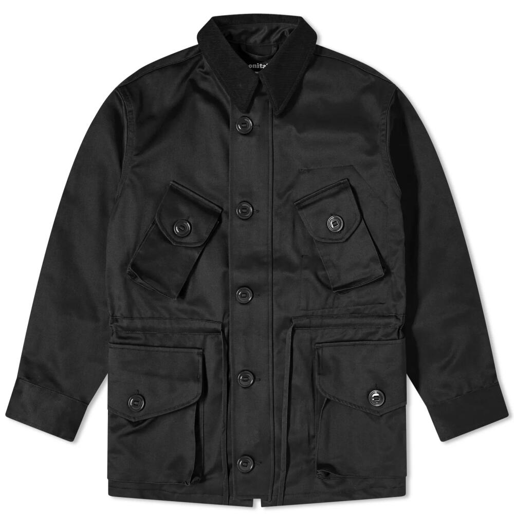 Monitaly Men's Military Half Coat Type B in Vancloth Sateen Black Cover