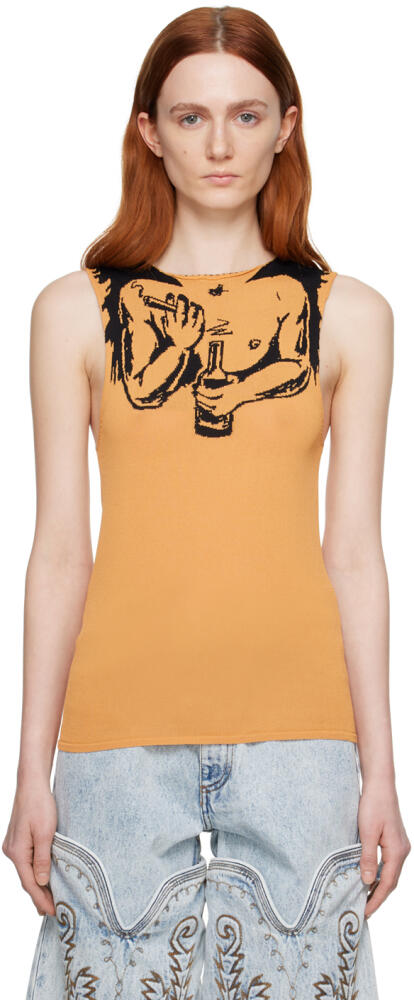 Y/Project Tan Arm Tank Top Cover