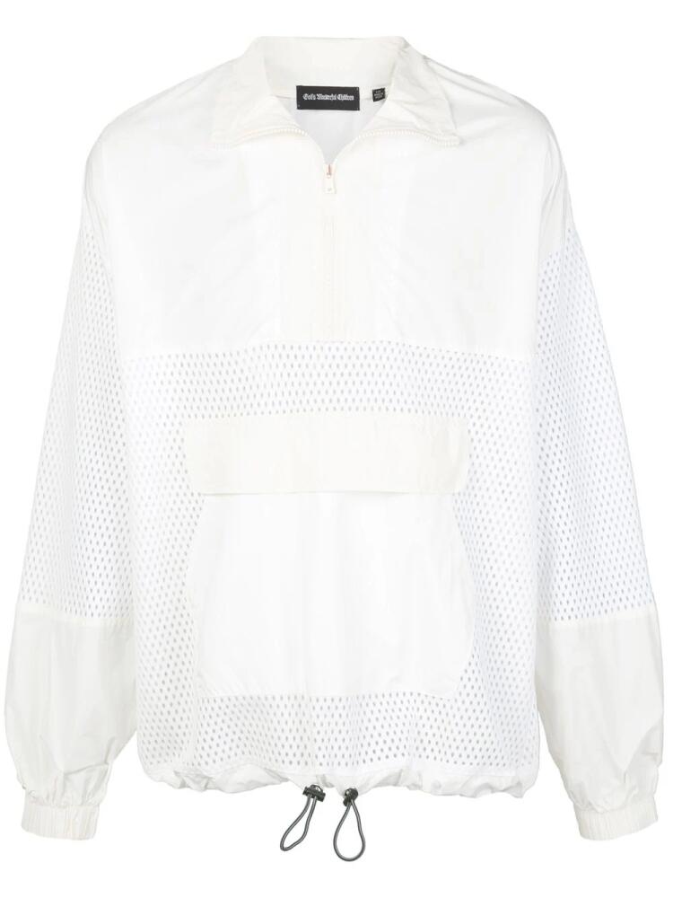 God's Masterful Children mesh panel windbreaker - White Cover