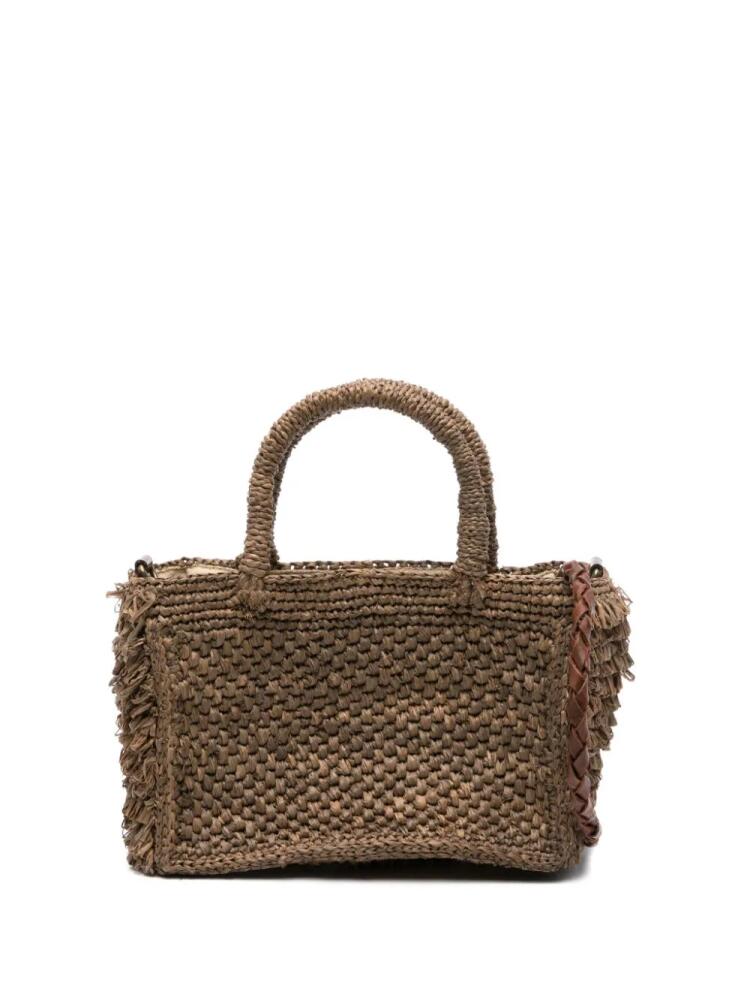 IBELIV Cocktail raffia cross body bag - Brown Cover