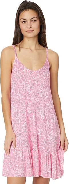 Tommy Bahama Sleeveless Mosaic Short Gown (Pink Mosaic) Women's Pajama Cover