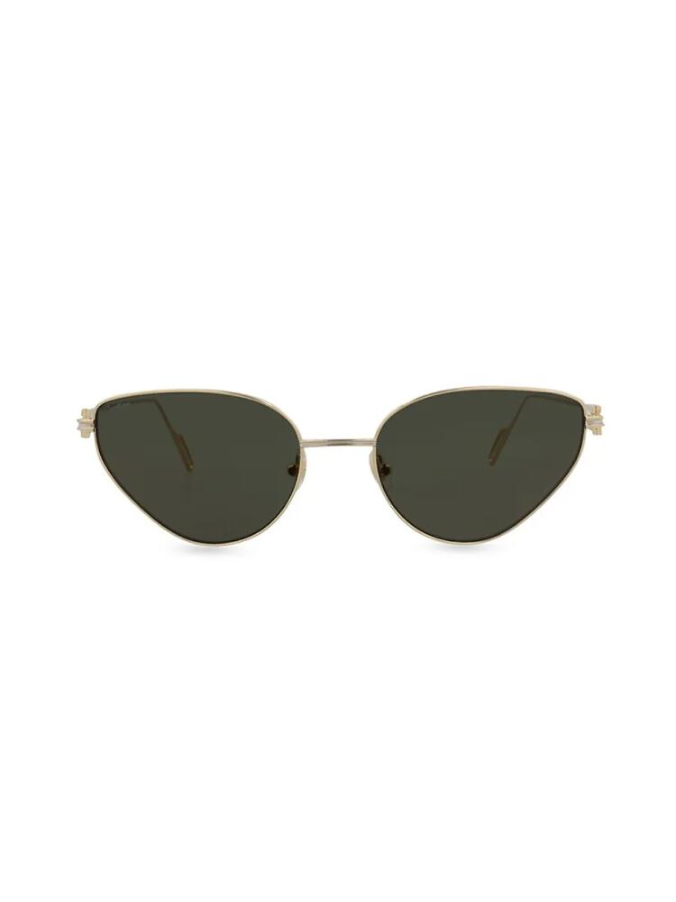 Cartier Women's 57MM Cat Eye Sunglasses - Gold Cover