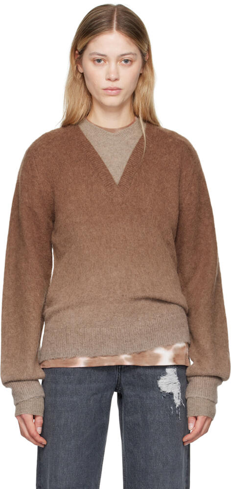 JW Anderson Brown Gradient Sweater Cover