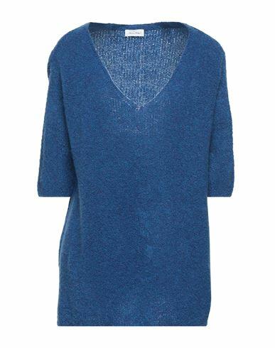 American Vintage Woman Sweater Bright blue Merino Wool, Polyamide, Elastane Cover