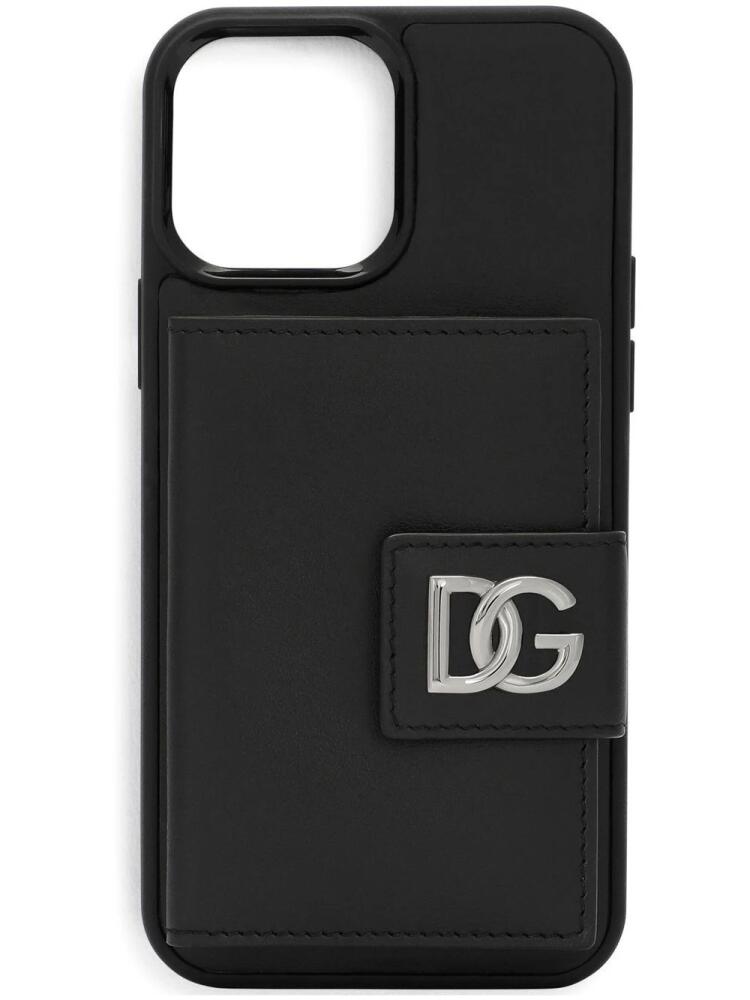 Dolce & Gabbana DG-logo iPhone 13 Pro Max case - Black Cover