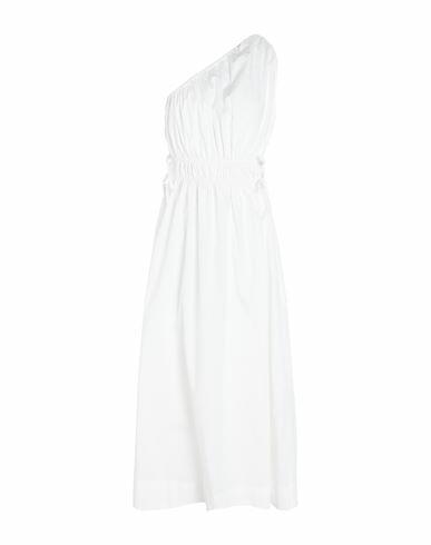 Faithfull La Ora Midi Dress Woman Maxi dress White Organic cotton Cover