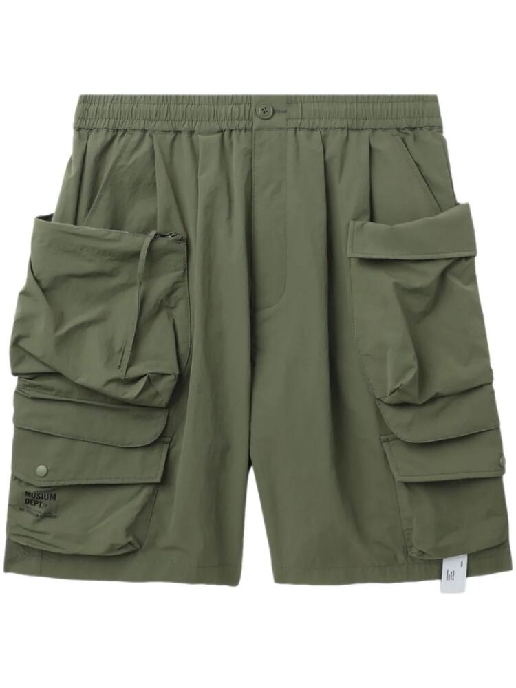 Musium Div. elasticated-waist cargo shorts - Green Cover