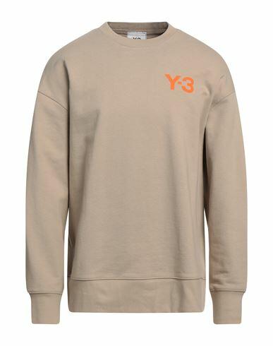 Y-3 Man Sweatshirt Khaki Cotton Cover