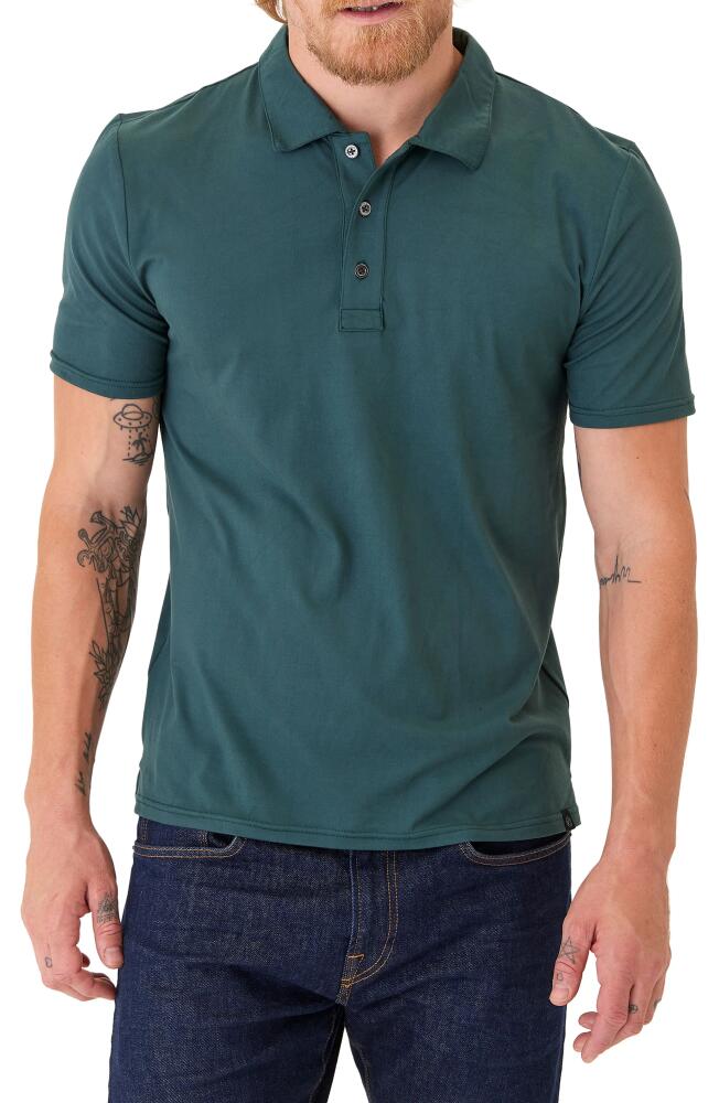 Threads 4 Thought Henrique Luxe Jersey Polo in Seagrass Cover