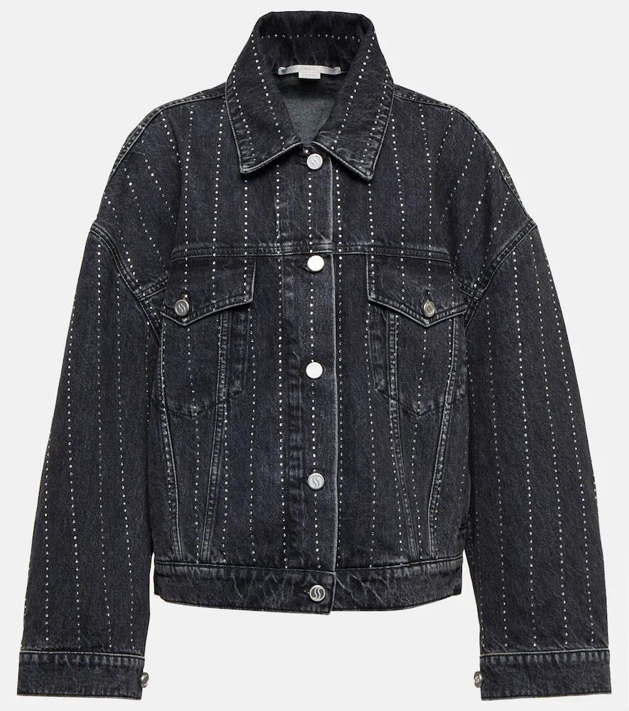 Stella McCartney Crystal-embellished denim jacket Cover