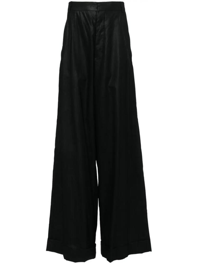 Ann Demeulemeester slash pockets straight-leg trousers - Black Cover