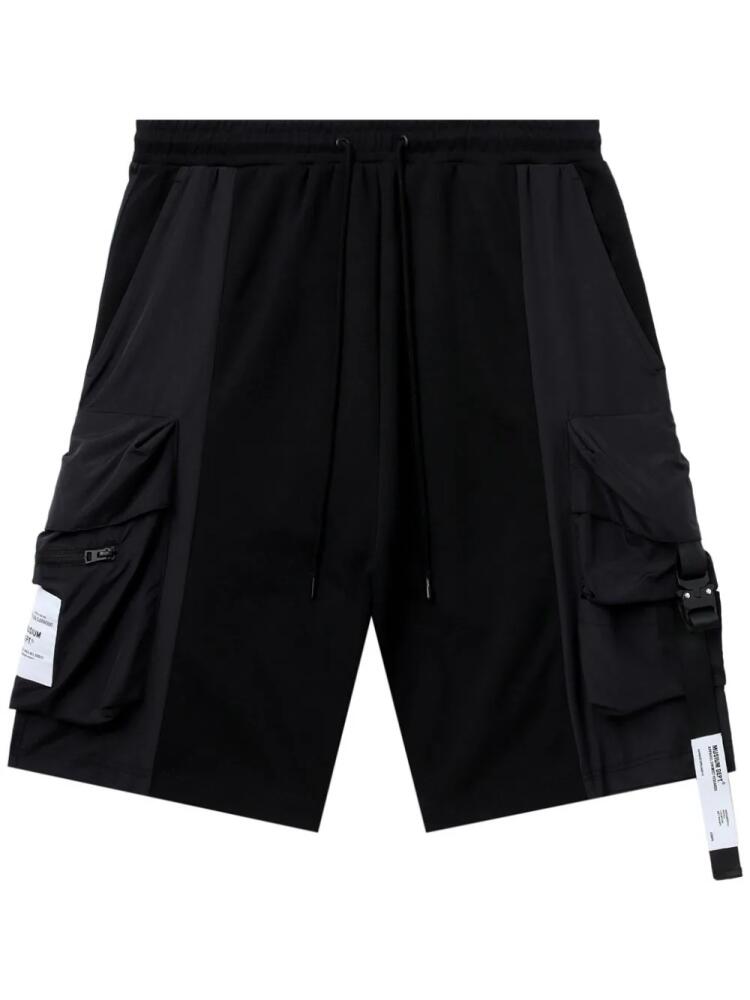 Musium Div. panelled cargo shorts - Black Cover