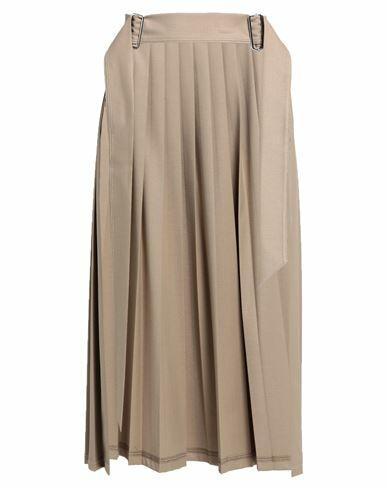 Sfizio Woman Midi skirt Sand Polyester, Viscose, Elastane Cover