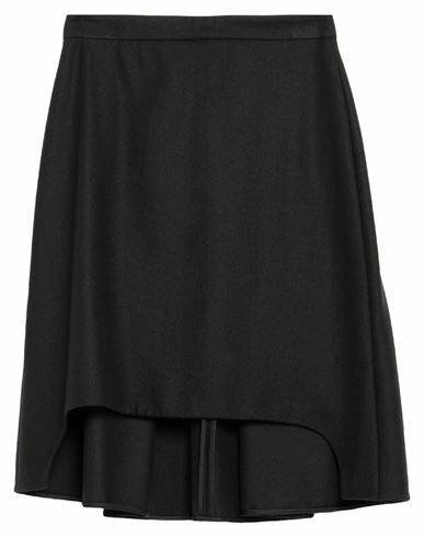 Alexander Mcqueen Woman Midi skirt Black Wool Cover