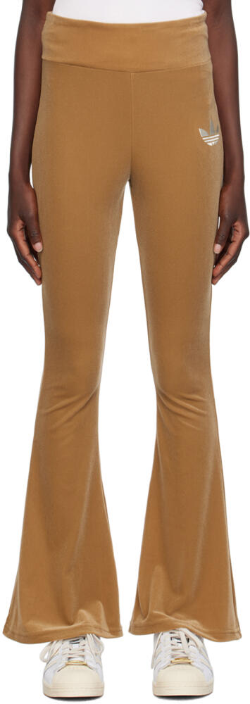 adidas Originals Beige Flared Leggings Cover