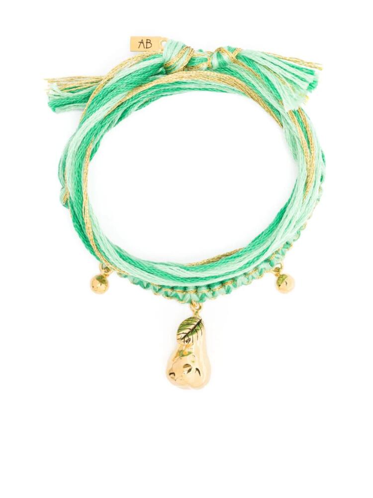 Aurelie Bidermann Honolulu macramé bracelet - Gold Cover