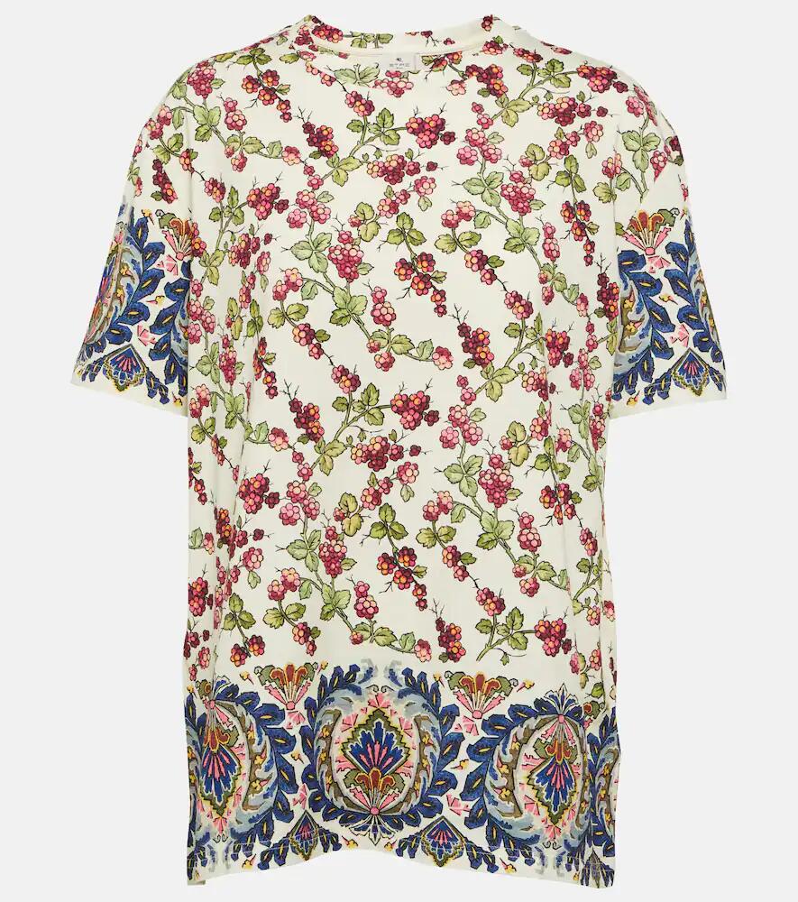 Etro Printed cotton T-shirt Cover