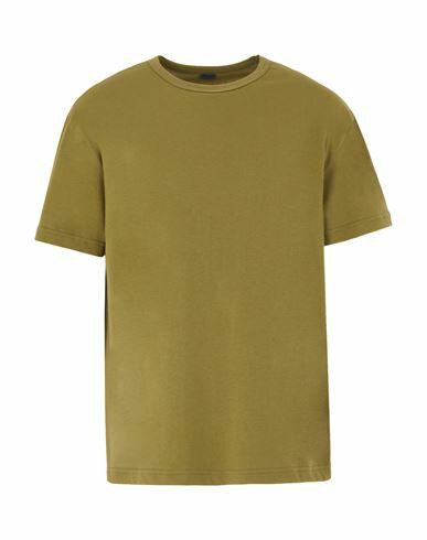 8 By Yoox Man T-shirt Military green Organic cotton Cover