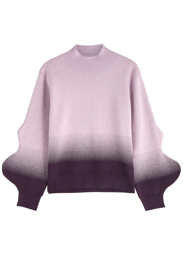 PH5 Liko Dégradé Cotton-blend Jumper - Purple Cover