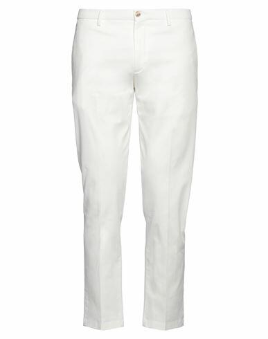 Boglioli Man Pants White Cotton, Elastane Cover