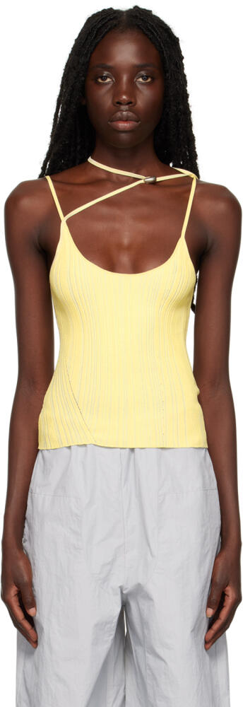 Paris Georgia Yellow Asymmetric Camisole Cover