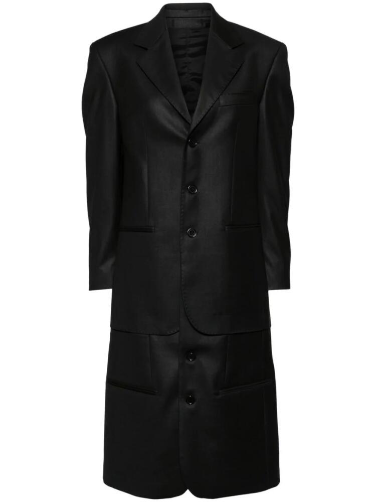 BETTTER layered single-breasted coat - Black Cover