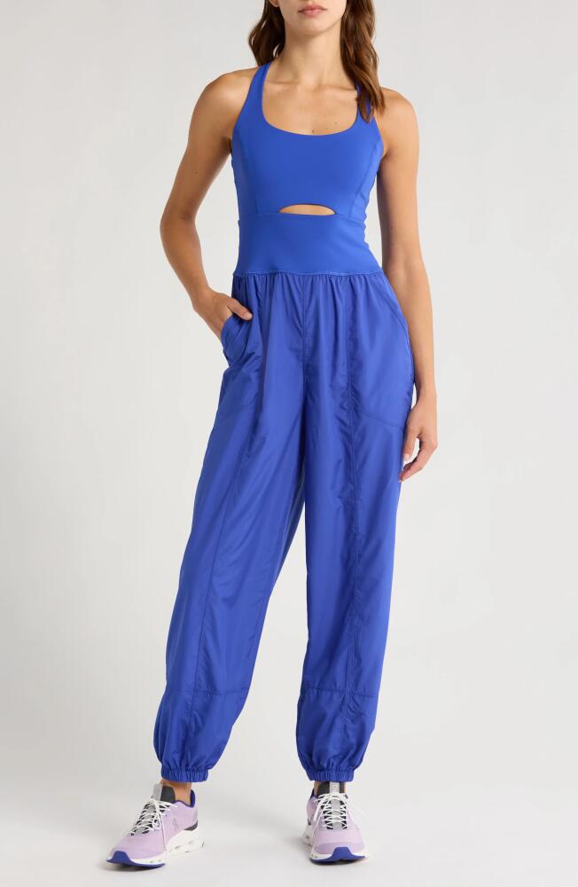 FP Movement by Free People Righteous Runsie Jumpsuit in Ultra Indigo Cover