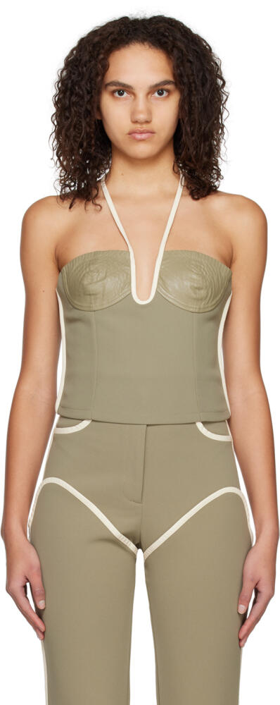 Paris Georgia Khaki Nassia Tank Top Cover