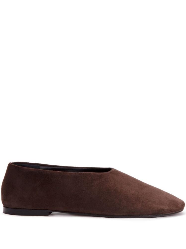 Proenza Schouler Glove suede slippers - Brown Cover