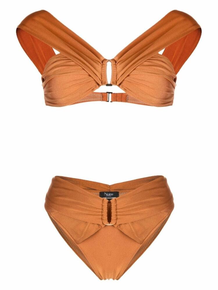 Noire Swimwear buckle-detail bikini - Orange Cover