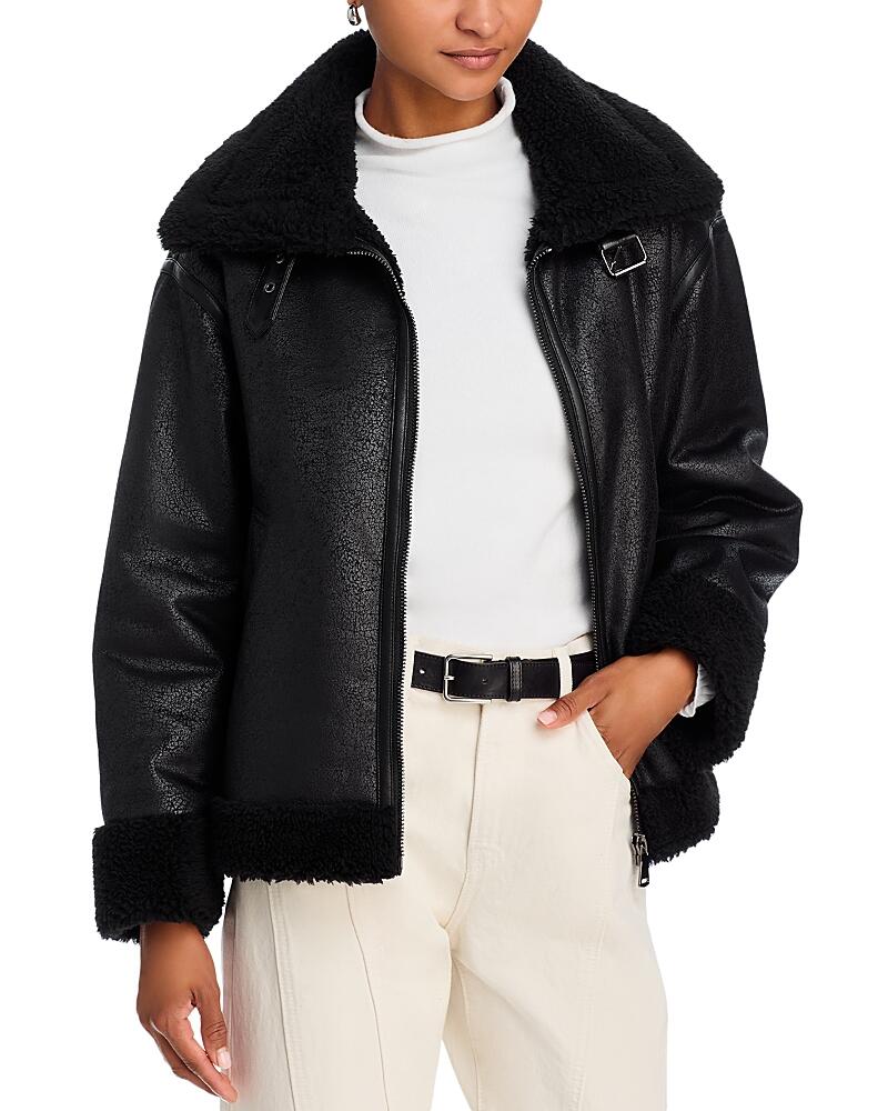 Aqua Faux Shearling Jacket - Exclusive Cover