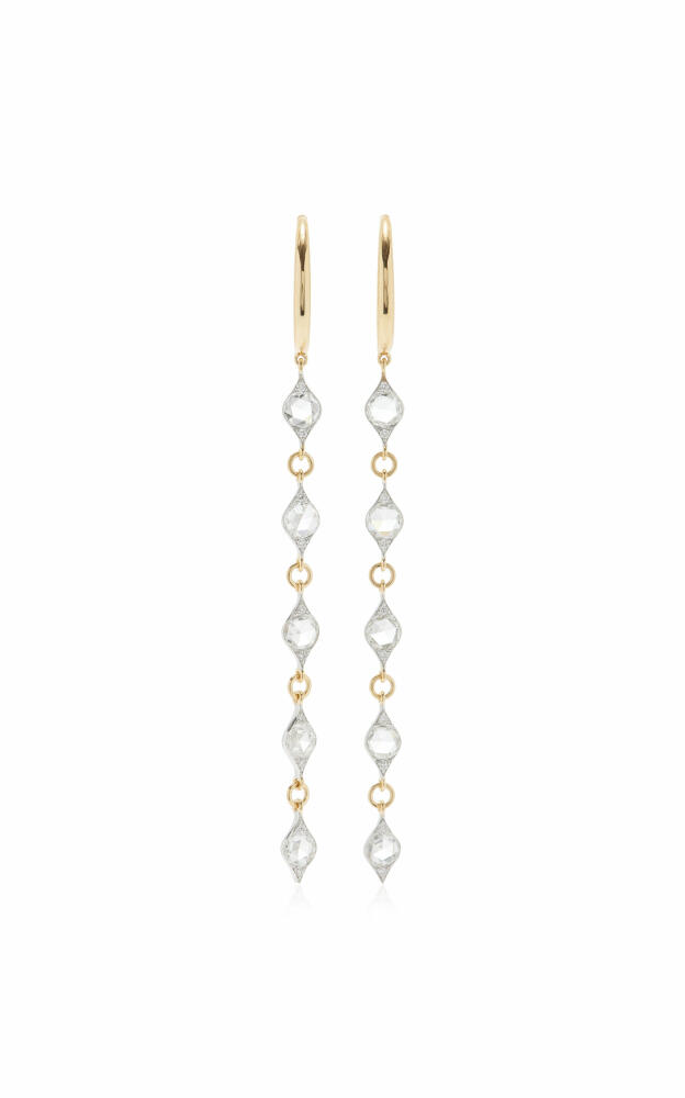 Harakh - Haveli 18K White and Yellow Gold Diamond Earrings - Gold - Gifts For Her Cover