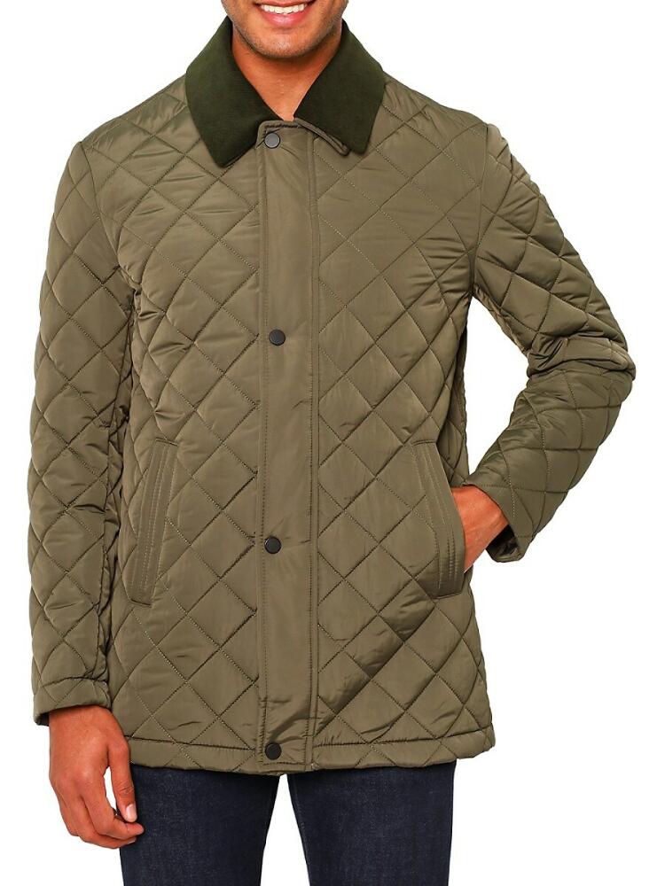 Vellapais Men's Drelux Quilted Field Jacket - Green Cover