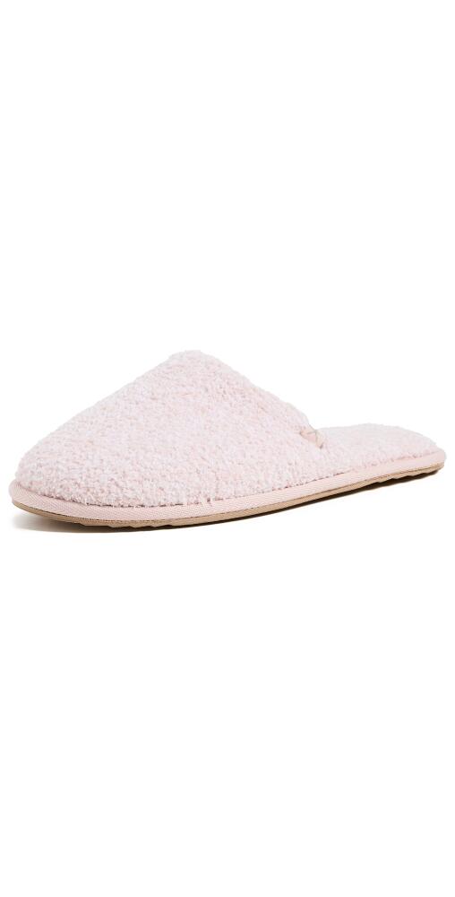 Barefoot Dreams CozyChic Unisex Slippers He Dusty Rose/White Cover