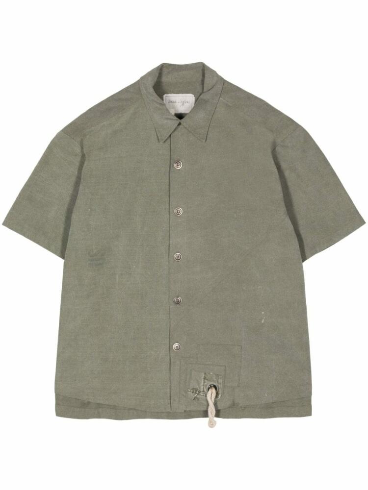 Greg Lauren Army Tent cotton shirt - Green Cover