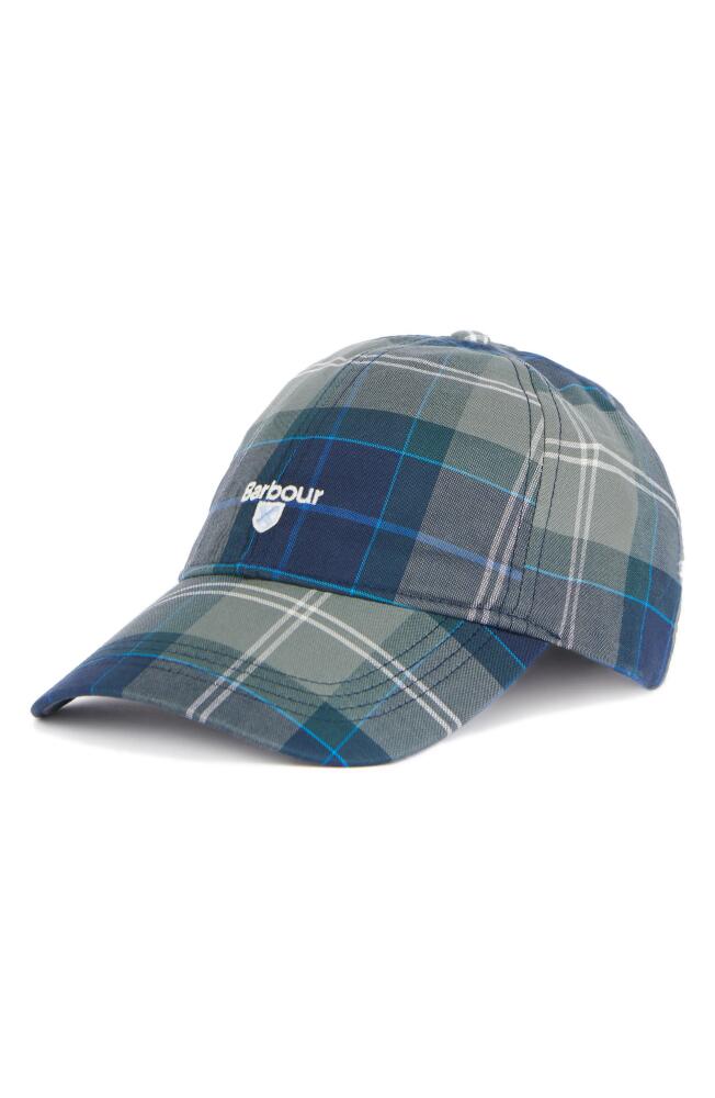 Barbour Tartan Cotton Baseball Cap in Kielder Blue Cover