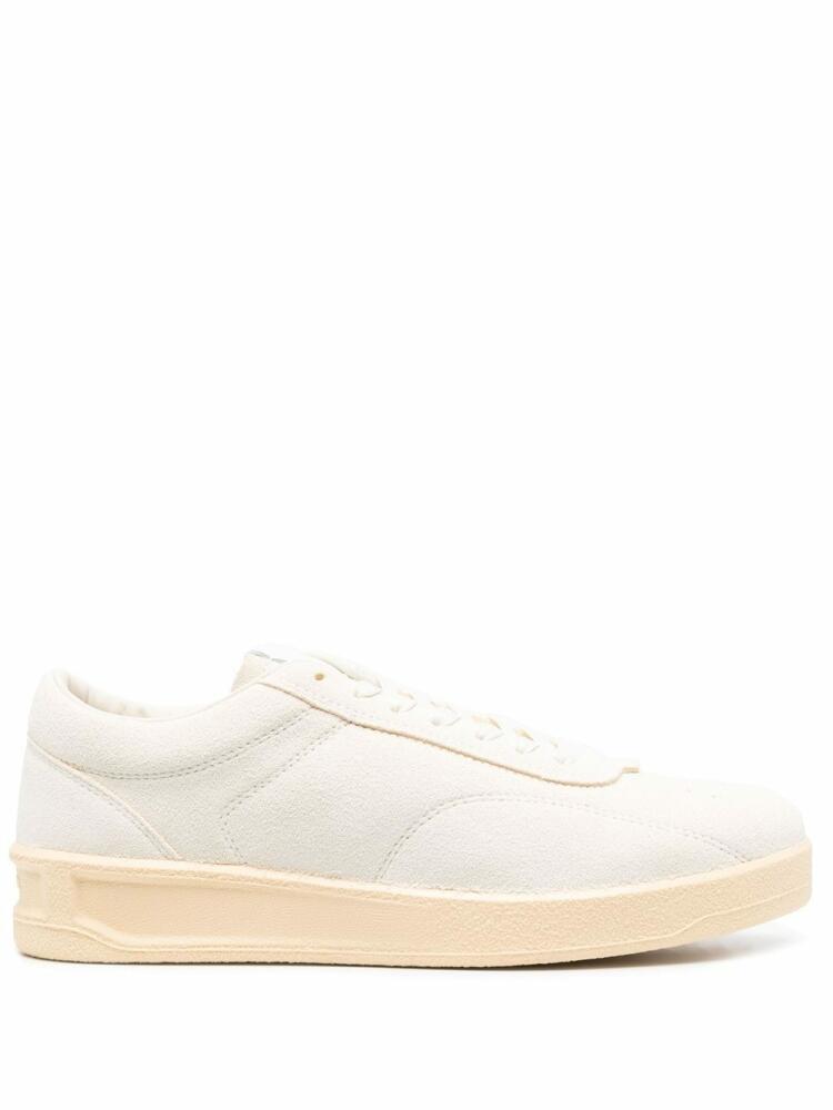 Jil Sander lace-up leather sneakers - White Cover